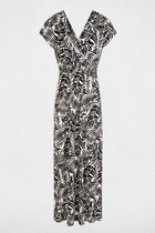 Flowy long dress multicolor women