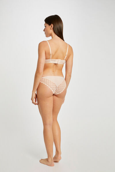 Lace brief pink ladies'