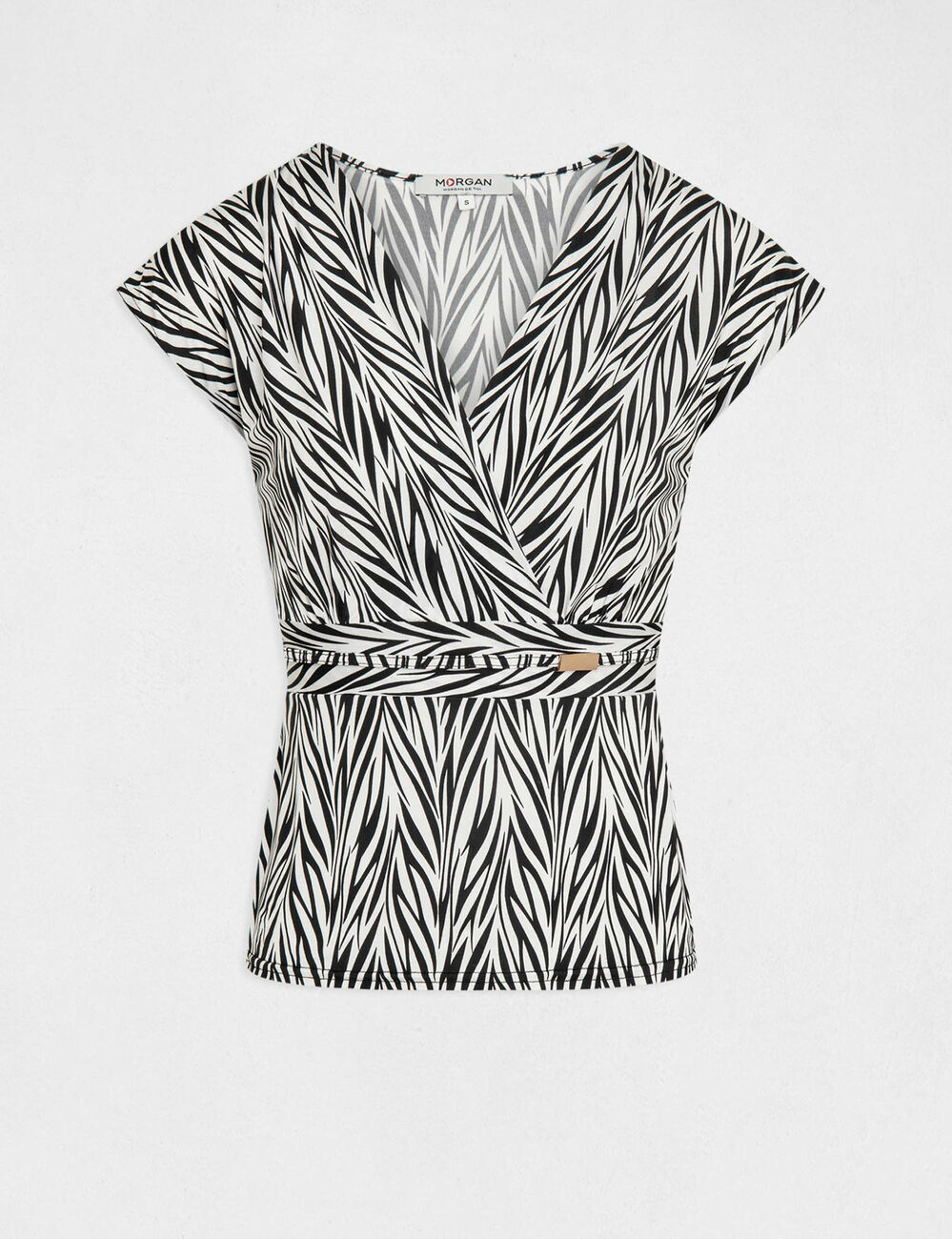 Short-sleeved printed t-shirt multicolored women