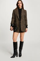 Jacket leopard print multicolor women