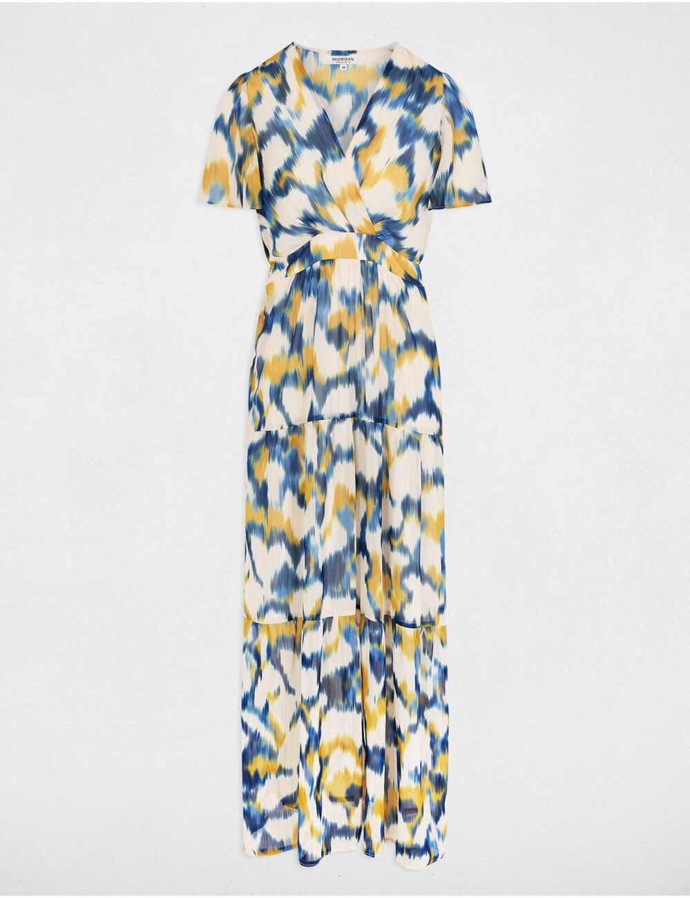 Printed maxi straight dress multicolor women