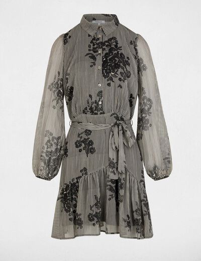 Flowy short dress multicolor women