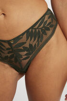 Lace shorties khaki green ladies'