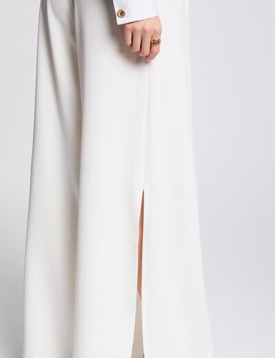 Loose wide leg trousers white women