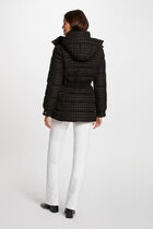 Printed padded jacket black women