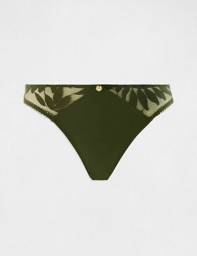 Lace brief khaki green ladies'