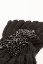 Bandeau avec détail en perles noir femme