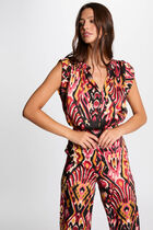Printed jumpsuit multicolored women