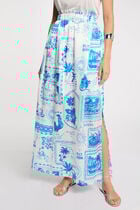Printed maxi skirt multicolor women