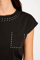 Short-sleeved t-shirt black women