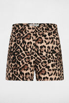 Printed wide leg shorts multicolor women