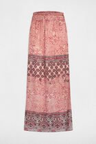 Flowy long skirt multicolor women
