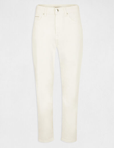 Straight trousers white ladies'
