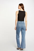 Vest top with thin straps black women