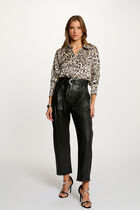 pantalon large taille haute noir femme black women