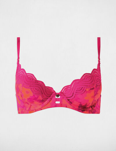 Padded bra pink ladies'
