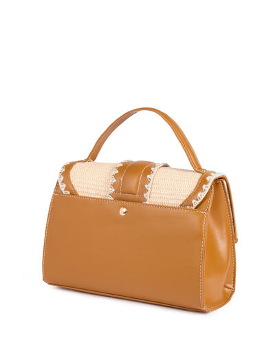 Braided bag beige women