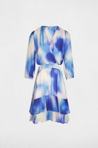 Fitted short dress multicolor women