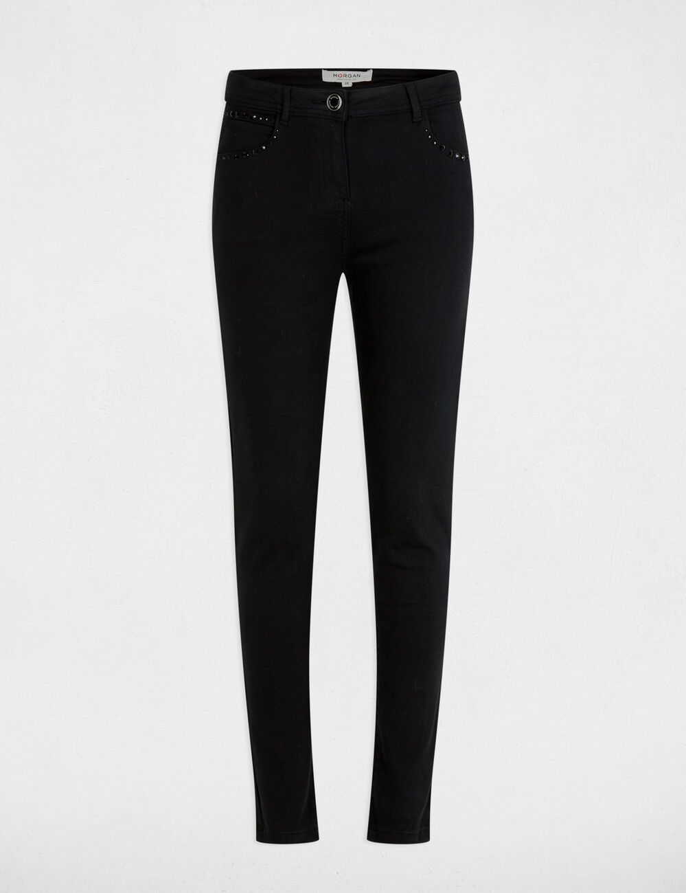 Skinny jeans with rhinestones black women