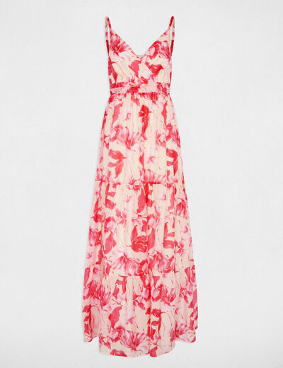 Long wrap dress multicolor women