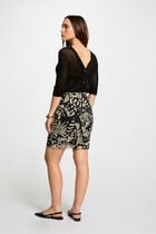 Printed mini skirt multicolored women