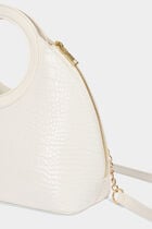 Handbag croc effect white women