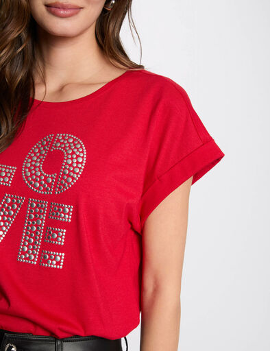 t shirt with message red women T-shirt with message red women