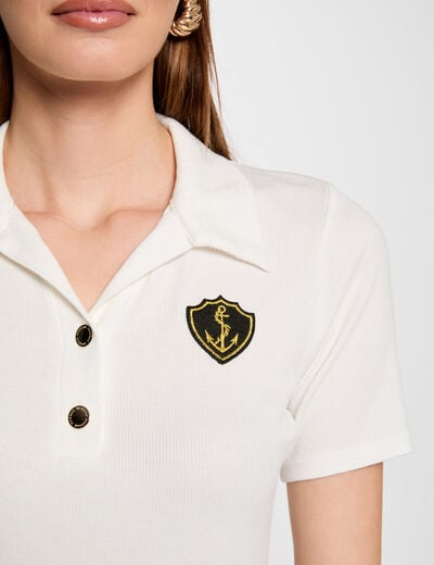 Short-sleeved t-shirt ivory women