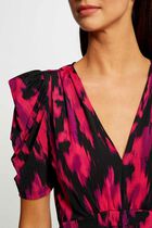 Short-sleeved t-shirt abstract print multicolored women