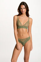 Soft bra khaki green women
