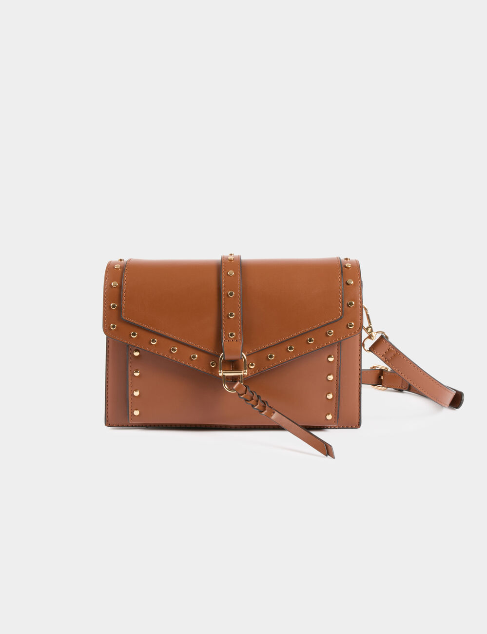 Bag with studs brown women