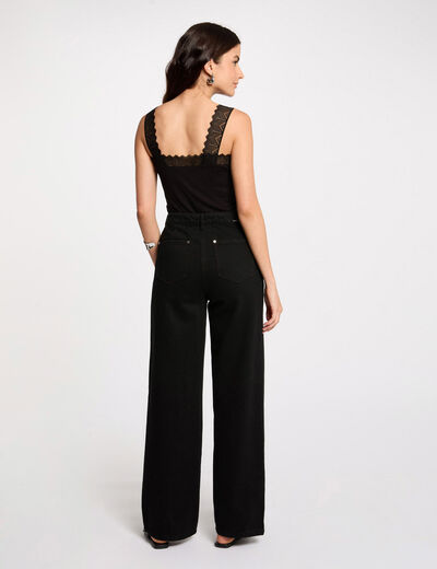 Vest top in lace black women