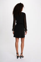 Short voile dress black women