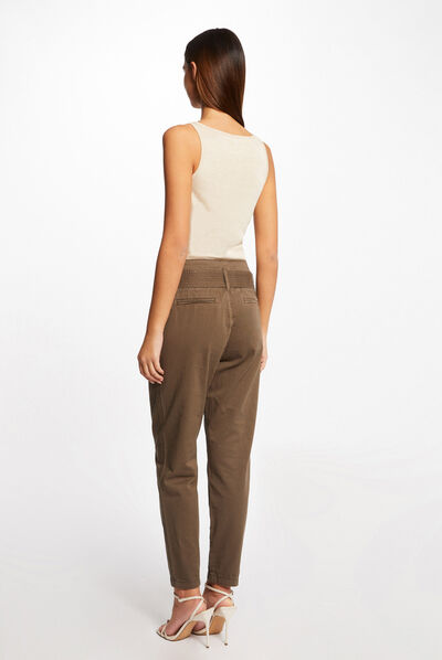 Vest top with wide straps and chains ivory ladies'