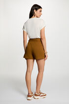 V-neck short-sleeve t-shirt white women