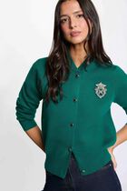 Teddy high neck sweater green women