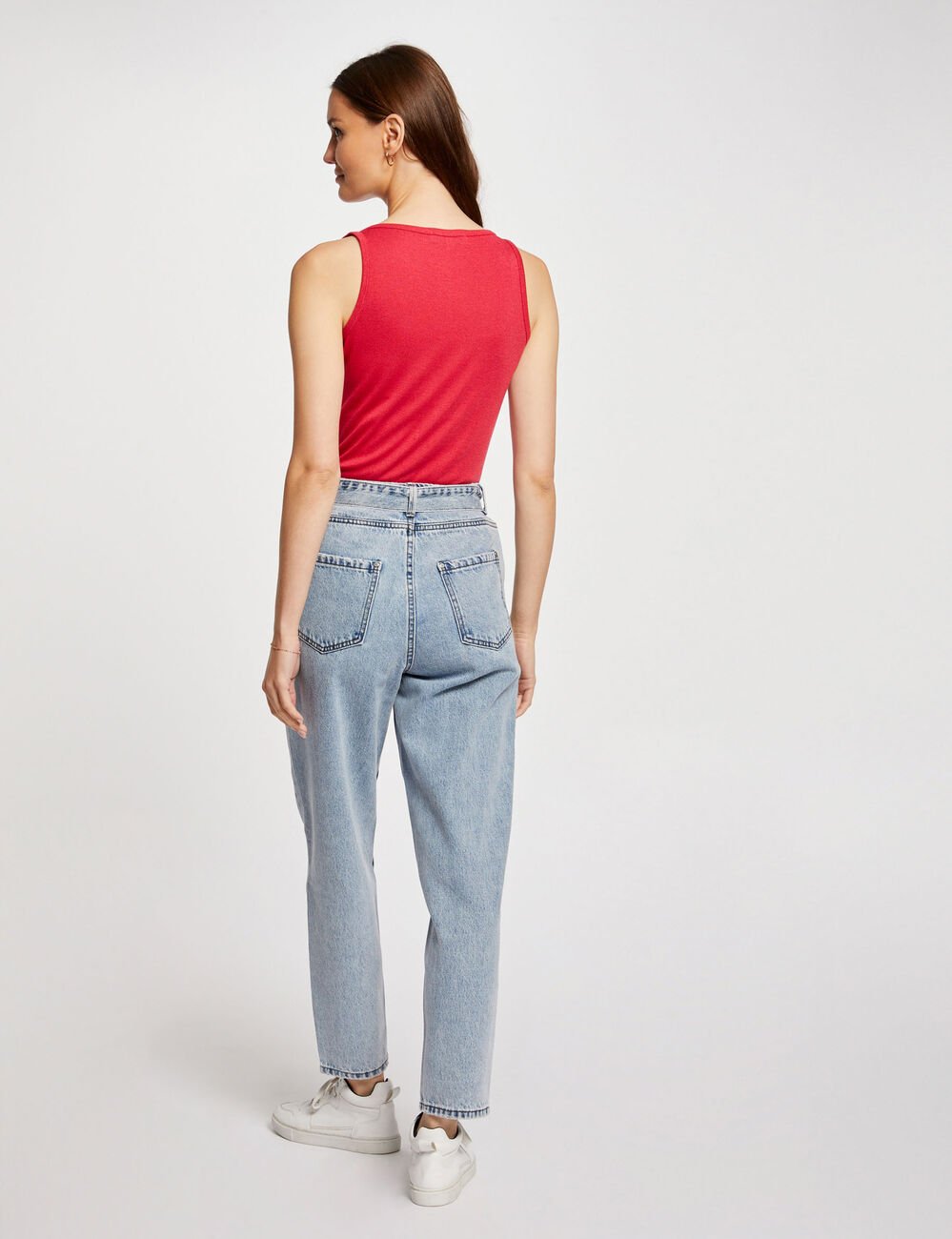 Vest top with thin straps medium red women