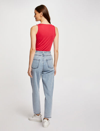 Vest top with thin straps medium red women
