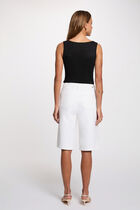 Fitted v-neck tank top black women