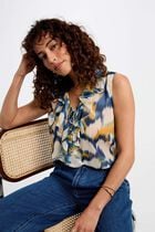 Sleeveless blouse multicolor women