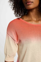 Pull manches 3/4 imprimé multicolore femme