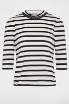 3/4-length sleeved t-shirt ecru women