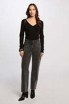Long-sleeved t-shirt black women