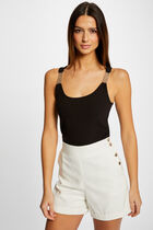 Vest top straps with ornaments black women