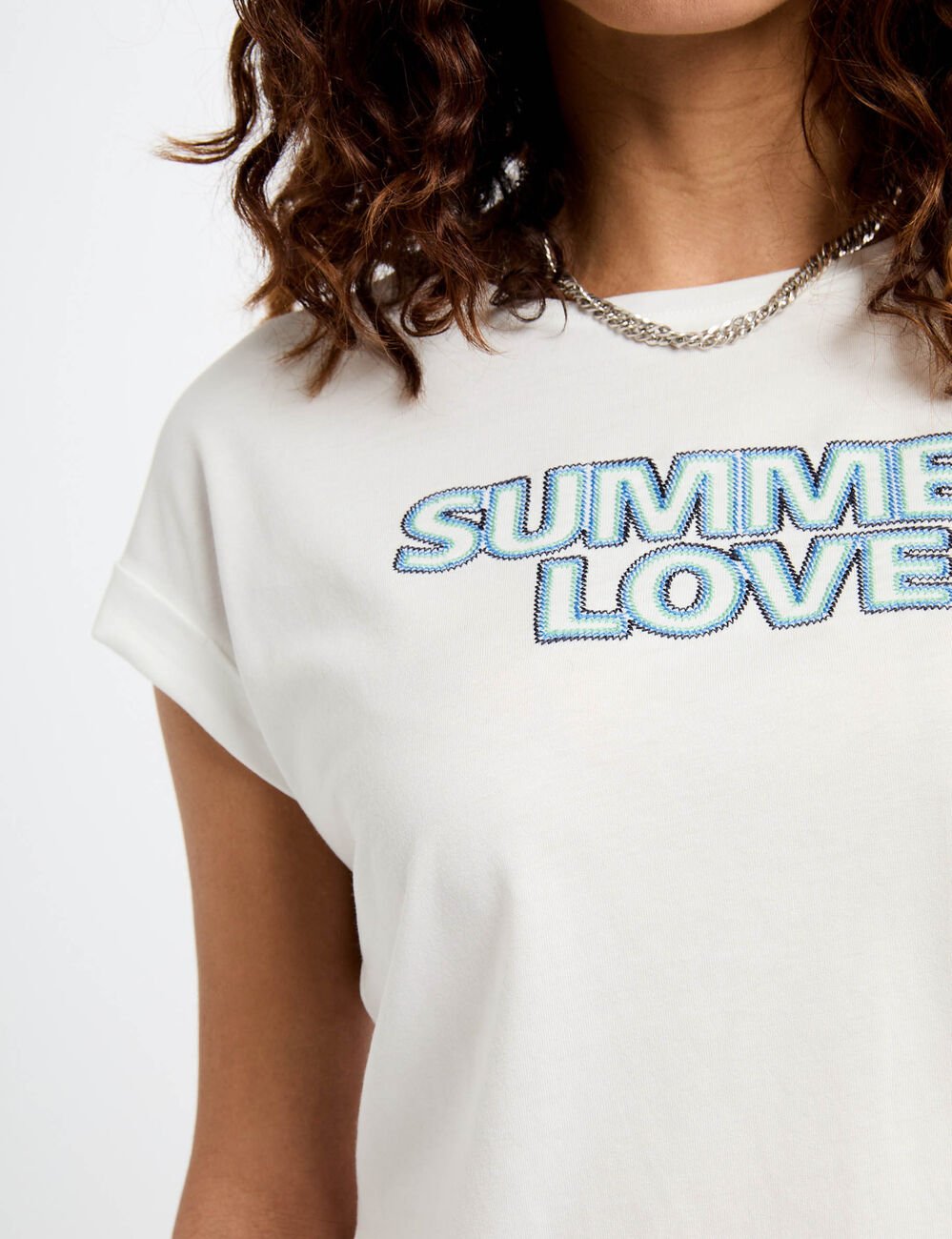 T-shirt with message white women