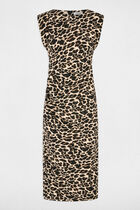Sleeveless knitted dress multicolor women