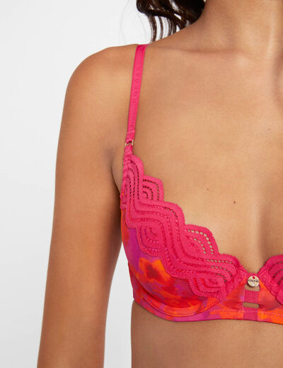 Padded bra pink ladies'