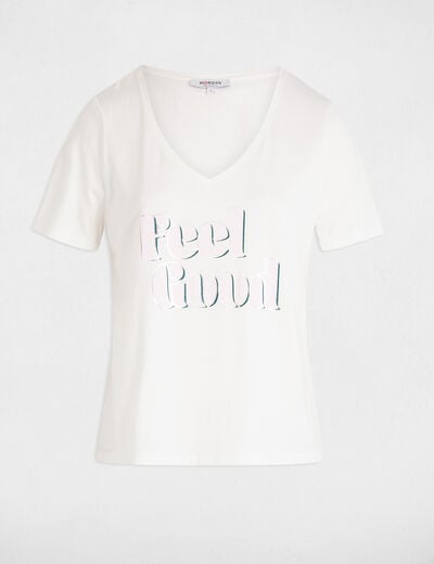 Slogan T-shirt white women