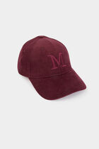 Corduroy cap plum women