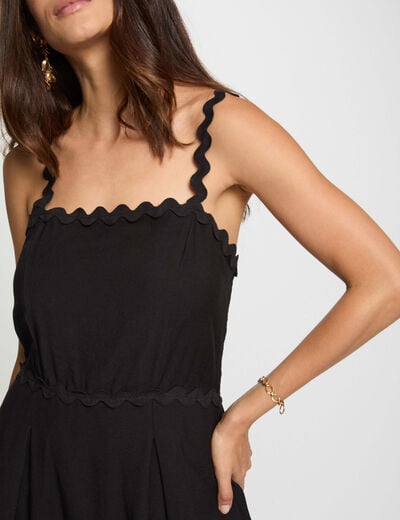 Fitted dress with fancy straps black women